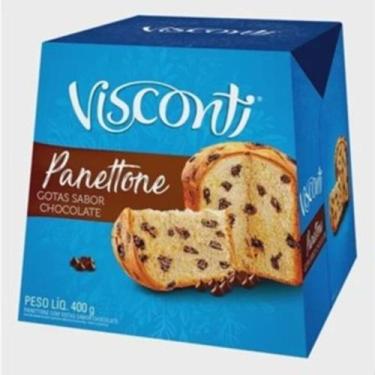 Imagem de Visconti Panettone Gotas Sabor Chocolate 400 gramas