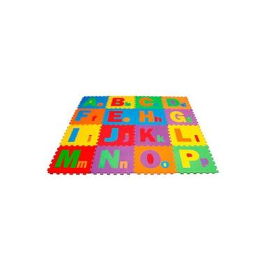 Imagem de Tapete Eva Infantil 28x28cmx8mm Alfabeto 26 Peças - Evamax, Colorido