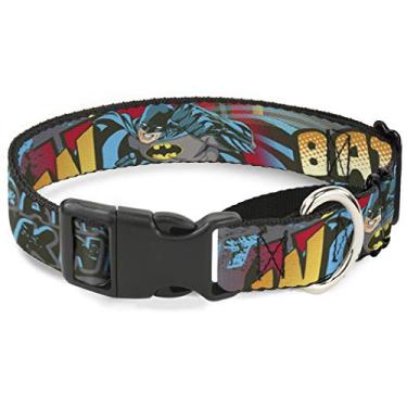 Imagem de Buckle-Down Coleira para cachorro Martingale Batman Dark Knight 23 a 38 cm de largura
