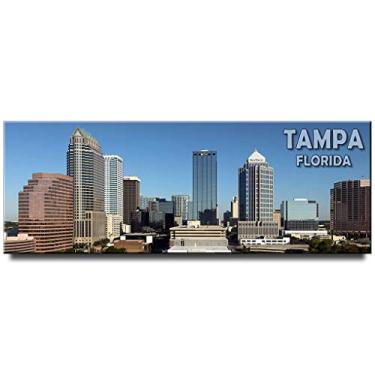 Imagem de Tampa Panoramic Fridge Magnet Florida Travel Souvenir