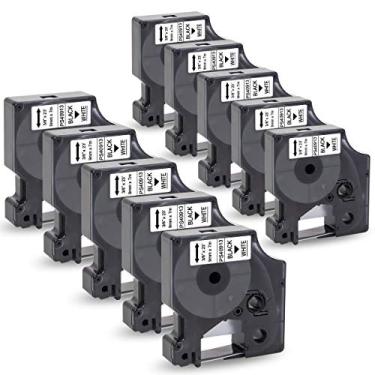 Imagem de Refil de fita de etiqueta compatível Pristar para Dymo 40913 S0720680 para etiquetas Dymo Label LabelManager 160 210D 280 260P 360D 420P PnP LabelWriter 450 Duo, Branco