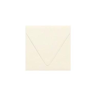 Imagem de Envelopes de aba de contorno quadrado de 16,5 x 15,5 cm - Natural - 100% reciclado (50 unidades) | Perfeito para convites, anúncios, cartões comemorativos, fotos | 1855-NPC-50