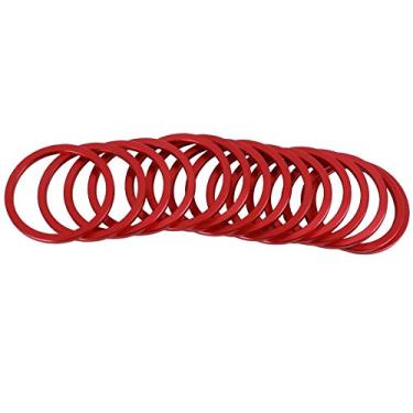 Imagem de Junta do Volante da Bicicleta, Com Arruela do Cubo do Volante da Liga de Alumínio de 15 Pces para o Volante da Bicicleta (Vermelho)