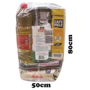 Imagem de Saco Para Cesta Básica 50 x 80 cm 100 Unidades Reforçado - Ambidex Pla