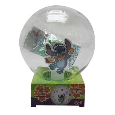 Imagem de Brinquedo Globo De Neve Stitch Com Glitter E Adesivos Toyng