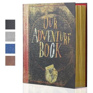 Imagem de Our Little Miracle Álbum De Fotos De Aventura Grande Magnético 13" X 11,5" Faça Você Mesmo, Feito À Mão Para Aniversário, Memórias De Família Acomoda Fotos De 3X5 A 8X10 Inspiradas Em 'Up', Perfeito