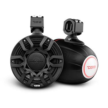 Imagem de DS18 Hydro Nxl-X8Pro/Bk 8" Alto-Falantes De Torre Compactos Para Wakeboard Com Alto-Falante Híbrido De Médio Alcance E Driver De Compressão, Luzes Led Rgb Integradas, 500 Watts, Capa De Alto-Falante