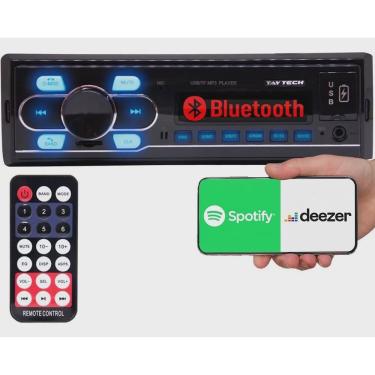 Imagem de Aparelho De Som Rádio Para Carro Bluetooth Automotivo Mp3