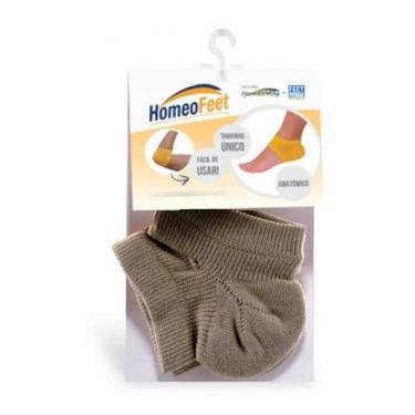 Imagem de Meia de Hidratação Homeopast Homeofeet Caqui