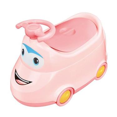 Imagem de Piniquinho Penico Troninho Infantil Carro Rosa - Le Blanc