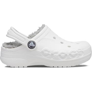 Imagem de Crocs Tamancos unissex para crianças e crianças, Branco/cinza, 1 Little Kid