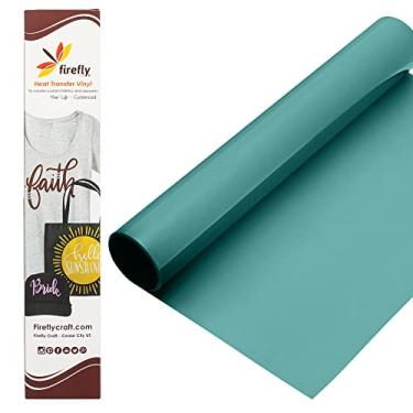 Imagem de Folha de vinil de transferência de calor de jade regular Firefly Craft | Vinil Jade HTV | Vinil Jade Iron On para Cricut e Silhouette | Vinil prensado a calor para camisas - 30,48 cm x 50,8 cm