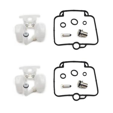 Imagem de Kit de reparo de carburador peças de vedação de boia de copo de óleo para Suzuki GS500E 89-00 GS500 GS 500 E GSX1100G 91-93 GSX1100 GSX 1100 G (2 conjuntos)