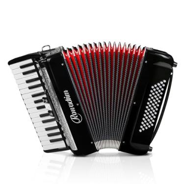 Imagem de Rowadtim Acordeão - Teclado Profissional De 30 Teclas E 60 Graves Com Mochila Alça, Ideal Para Iniciantes, Adultos, Estudantes Amantes Da Música (Preto)