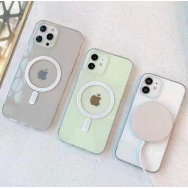 Imagem de Capa Capinha Premium Magnética Compativel Com Mag-safe iPhone 7, 8, X, XR, XS, 11 12 13 14 15 16 em todas as variações (IPhone15)