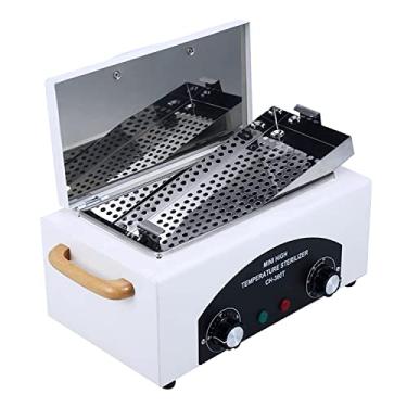 Imagem de SULLMAR High Temperature Dry Box Timer Clean Box Heat Dry Box Nail Tool Dry Heat Clean，Manicure Salon Hairdressing Tool Equipment,Clean for Tweezers, Earrings, Other Metal Equipment