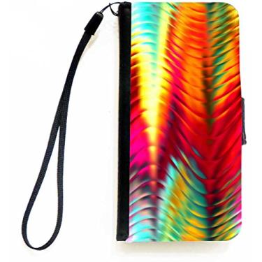 Imagem de Rikki Knight Capa tipo carteira flip abstrata tropical com aba magnética para Apple iPhone 5c