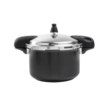 Imagem de Panela de Pressão Antiaderente Brinox 5,4L Indução Ceramiclife Pressure Preto