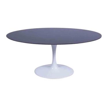 Imagem de Mesa Saarinen Oval São Gabriel 135x90cm - Base Branca