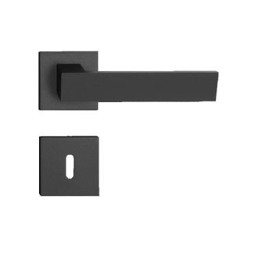 Imagem de Fechadura Beethoven Em Zamac Preto Texturizado Interna Pado