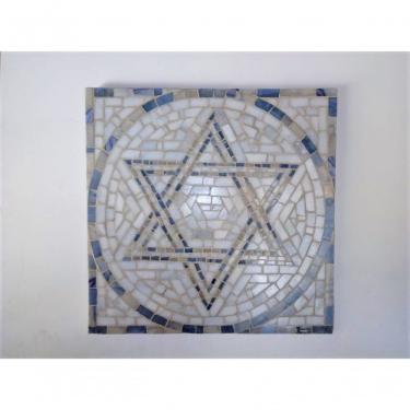 Imagem de Mandala De Parede Estrela De David Tamanho 80cm