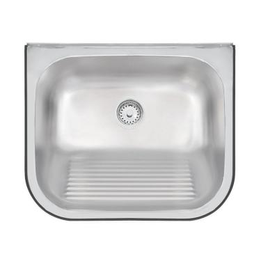 Imagem de Tanque De Parede 30l Em Aço Inox Acetinado Tramontina Hera Wall 50 X 40cm