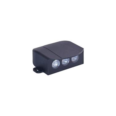 Imagem de Balizador Nordecor Itho Sobrepor Led 3w Bivolt Preto 3000k Luz Amarela 2682