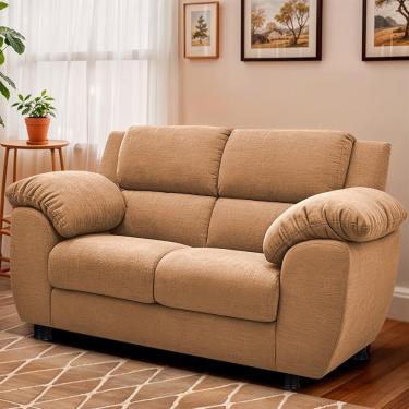 Imagem de Sofá 2 Lugares Cama Inbox Paris Com 152cm De Largura Caramelo