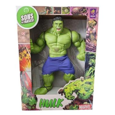 Imagem de Boneco Hulk Gigante 45cm Marvel Sons Frases MIMO - 0591