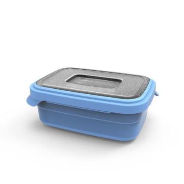 Imagem de Pote De Melamina Bambu 345Ml Retangular Soft Color - Fuxing