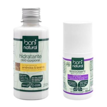 Imagem de Kit Hidratante Corporal + Desodorante Roll On Boni Natural