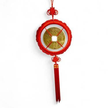 Imagem de Móbile Talismã da Prosperidade Moeda Feng Shui Amuleto 50 cm - willy