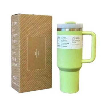 Imagem de Garrafa Térmica De Aço Inoxidável De Grande Capacidade (1,18L) Com Tam