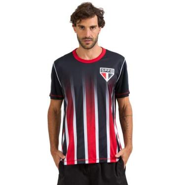 Imagem de Camisa São Paulo Masculina Ser Oficial Licenciada - Braziline, Preto, 