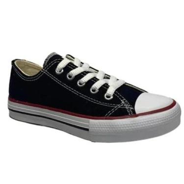 Imagem de Tênis Box 200 Cadarços Casual Masculino Preto Vermelho, 38, Preto, Ver