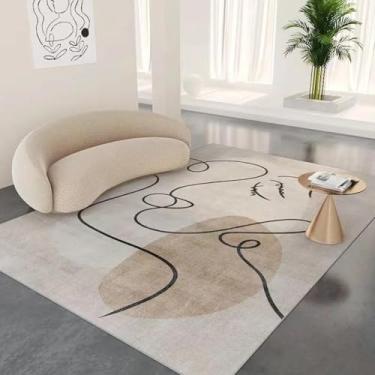 Imagem de Tapete grande para sala de estar, macio e confortável, decoração para quarto, sofá, mesa, tapete lavável (300x400 cm/sem fiapos - 2)