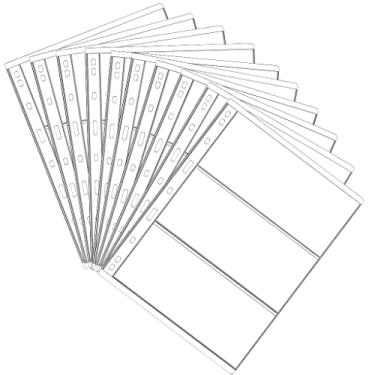 Imagem de 3 bolsos de papel para coleção de dinheiro, páginas de suprimentos, 10 folhas de carimbo de dinheiro, porta-páginas para colecionador de moedas padrão de 9 furos