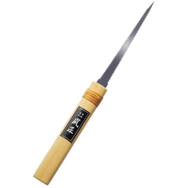 Imagem de RANSHOU Serra manual para gesso de borda dupla 10,6 cm, serra manual de fechadura de lâmina de aço japonesa para lâmina de serra de jab de precisão para madeira, compensado, madeira, drywall, Sheetrock, placa de gesso, placa de gesso, placa de gesso, feito no Japão