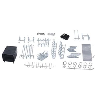 Imagem de aqxreight 140pcs Pegboard Gays Ganchs Sorteamento Com Lixeiras Bloqueios de Travamentos Pendurados para Ferramentas Organizando