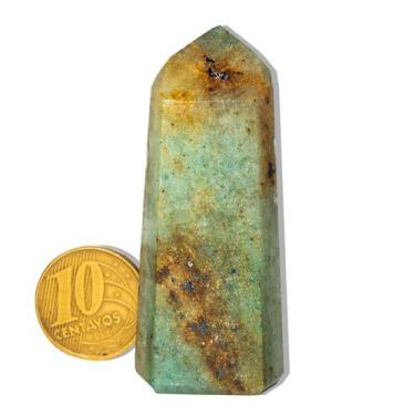 Imagem de 01 Ponta Aventurina Verde Natural 25 a 50g 4 a 6cm Tipo B - Cristaisde