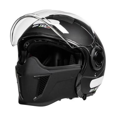 Imagem de Capacete Moto Gp Tech Zoom Monocolor Preto Fosco Aberto, 62/xl