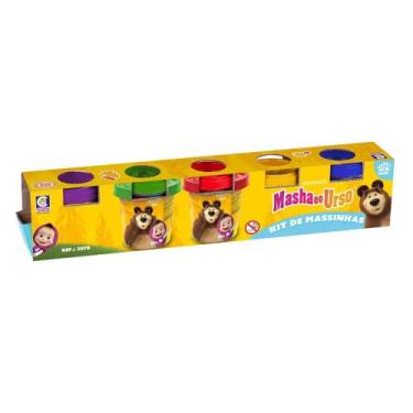 Imagem de Brinquedo Infantil Masha e o Urso Kit De Massinhas 50g Cotiplás - 2870