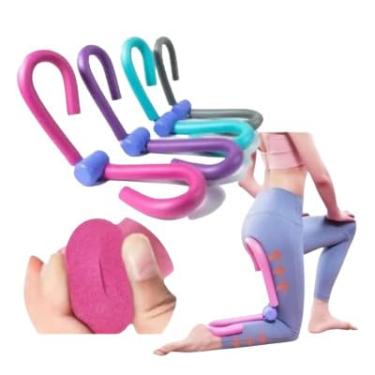 Imagem de Exercitador de Pernas Multifuncional, Aparelho de Musculação para Coxas, Rosa, Azul e Roxo