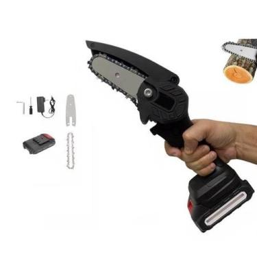 Imagem de Mini Serra Elétrica Bateria Recarregável Portátil Poda-Galho - T-Maker