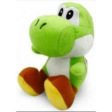 Imagem de Boneco Pelúcia Yoshi Mário Bros 26 Cm De Altura - Soberana Brinquedos