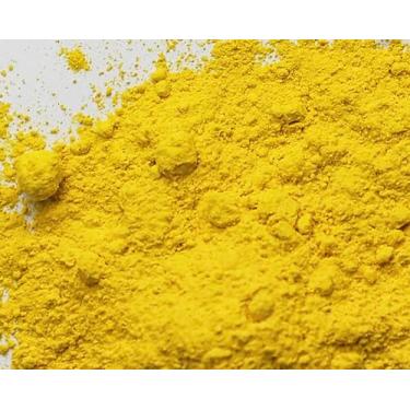 Imagem de Pigmento em pó de óxido amarelo limão fosco - 142 g - Pó de cor de cimento concreto, corante epóxi de resina, corante para gesso, gesso, massa, argamassa, limão, tintas de leite
