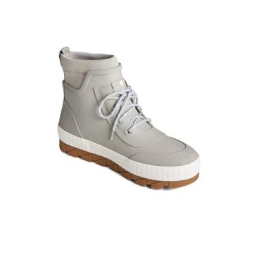 Imagem de Sperry Bota de chuva feminina Torrent com cadarço, Borracha cinza, 11