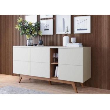 Imagem de Aparador Buffet Ambiente Noronha Off White Matte Freijó - Colibri - CO