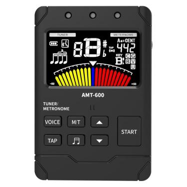 Imagem de Afinador de guitarra e metrônomo digital 2 em 1 AUPHY recarregável