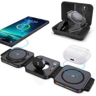 Imagem de Carregador Sem Fio 3 em 1 para Samsung Galaxy S24 Ultra